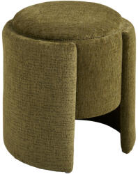 House Nordic Walsdorf puff, kerek tároló puff, zöld (1100019)