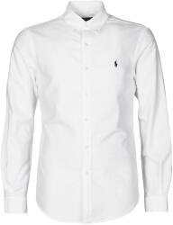 Ralph Lauren Cămăsi mânecă lungă Bărbați CHEMISE CINTREE SLIM FIT EN OXFORD LEGER TYPE CHINO COL BOUTONNE Polo Ralph Lauren Alb EU S