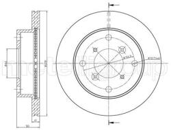 METELLI Brzdový kotúč METELLI 23-0691 (23-0691)