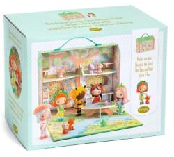 DJECO Tinyly figurák Sylvia és Fox róka az erdei házikóban (DJ06966)