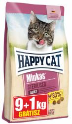 Happy Cat Minkas Sterilised Poultry - szárazeledel baromfival macskák számára 9+1 kg 10 kg