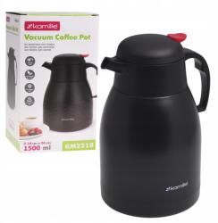 kamille Konferencia Termosz Légmentes acél kávés kancsó Fekete Kamille 1, 5L (KM2218)