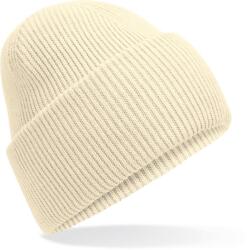 Beechfield B 385R RECYCLED / Kötött sapka mandzsettával - vanília színű Universal (53385Rv3099)