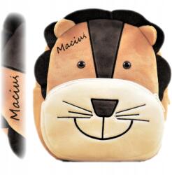 Kakoo Hátizsák óvodába Ajándék 3 Éveseknek Oroszlán kabalafigura a gyermek nevével (Plecak Lew personalizowany napisem)