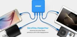 XTAR 4U 4 portos USB töltő 2, 4A