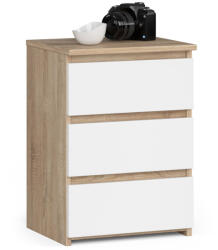  Cl3/40 Pk Komód Sonoma Tölgy / Fehér