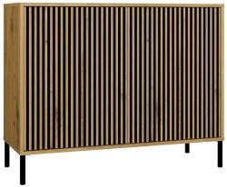  KAMARO 2D SLIM ARTISAN TÖLGY Bordázott Előlapos Komód