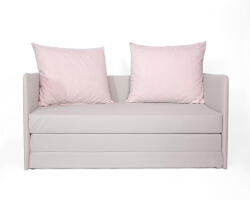 SFM Kihúzható Jack kanapé - világosszürke / púderrózsaszín