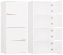  ALMA FEHÉR Komód 4 Ajtó 4 Polc