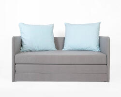 SFM Jack kinyitható kanapé - sötétszürke / világoskék