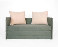 SFM Jack kinyitható kanapé - sötétzöld / bézs