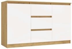  Malwa 2D3S Komód ARTISAN TÖLGY FEHÉR