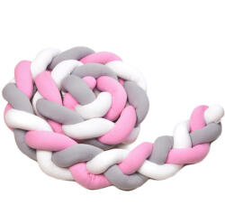 T-Tomi Fonott rácsvédő - fehér, rózsaszín és szürke