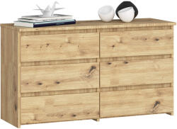  Komód Cl100 6sz Pk Artisan Tölgy