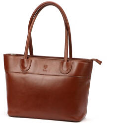 Florence 12 konyak női bőr kézitáska 40 x 27 x 16 cm (60567)