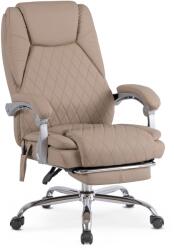 Klubfotel GIORGIO irodai masszázsfotel, bézs műbőr
