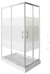 Sanotechnik szögletes sarokkabin 80x120 cm P8012C - zuhanykabin-shop