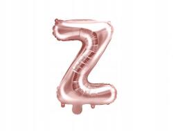 Party Deco P betű lufi, rozé arany, 35 cm