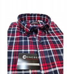 Koneser Férfi Flanel Ing Piros Kockás Meleg Koneser XXL 43-44