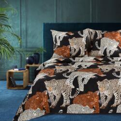 Takoy Pamut szatén ágyneműhuzat 220x200 cm fekete, bézs állatmintával DIVA 16 Diva Line