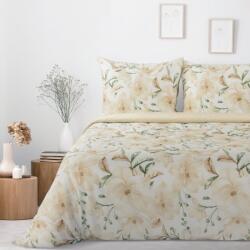 Takoy Pamut ágyneműhuzat 140x200 cm bézs, krémszínű virágmintával SONIA 32