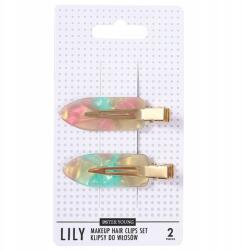 Sister Young Lily hajcsatok sminkeléshez, rózsaszín-zöld, 2 db (LPG9310)