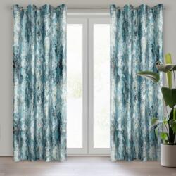 Takoy Puha bársony sötétítő függöny MALIA kopottas mintával és ezüstös nyomattal 140 x 250 cm