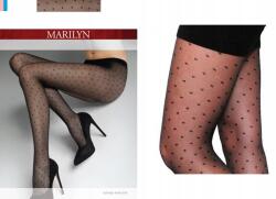 Marilyn Mintás harisnya pöttyökkel Marilyn Flores 716 20 den fekete Nero 3M (5905168987260)