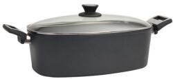 SKK Titán-gyémánt sütőtál fedővel, 40×24 cm, mélység 13 cm