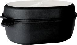 SKK Titán-gyémánt sütőtál grillfedővel, 42×28 cm, mélység 20 cm