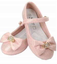  Gyönyörű elegáns balerinacipő bőr talpbetét r. 27 rózsaszín P2-65 (SH29C-1s30)