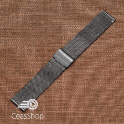  Bratara milaneza fina culoare neagra 14mm