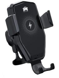 Siegbert Suport telefon auto Siegbert cu incarcare wireless, fixare in grila de ventilatie