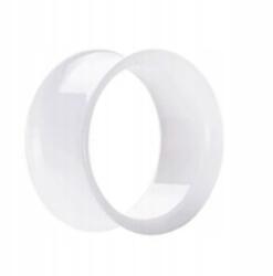  Akril Nyereg Alagút Fülbe, Könnyű, Fehér, 12mm (TP21168-WHITE12mm)