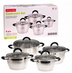 kamille Acél Indukciós Edények Edénykészlet fedővel 8 db-os Kamille (KM5755)