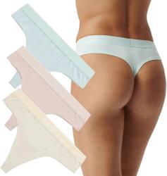 Atlantic Női Tanga pamut tapadós kényelmes Atlantic *s (3CLP-013-BEZ/WAN/NIEJ-S)