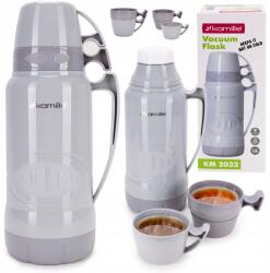 kamille Termosz üvegbetéttel, két pohár Légmentes 1, 8L Kamille (KM2032)