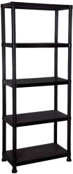 Mobikon Raft pardoseala plastic negru Romen 60x30x173 cm (0000403805) Raft