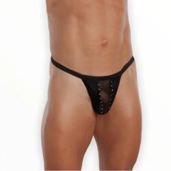  Мъжки прашки с мрежест материал и кристали - Thong 4484 S/L (SLC0448410)