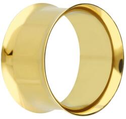  Klasszikus Alagút Nyereg Acél Piercing Fém Arany 12mm (TP010-GOLD12mm)