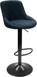 Mobikon Scaun bar piele textil metal negru Terkan 40x43x86-106 cm (0000400914)