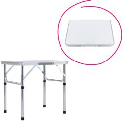 Mobikon Masa camping pliabila aluminiu mdf alb Kepi 60x45x55 cm (0000404282)