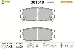 VALEO Sada brzdových platničiek kotúčovej brzdy VALEO 301519 (301519)