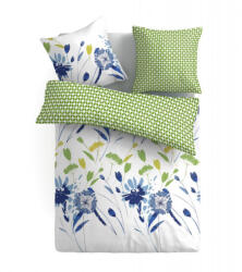 Vanora Lenjerie king size Micro Green Spring (VN-4BEDYX60-GSP) Lenjerie de pat