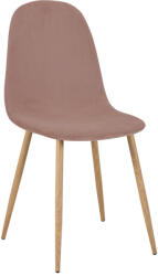 pakoworld Scaun de dining Bella din catifeamar putred, Natural, 43x52x89 cm (270-000043)