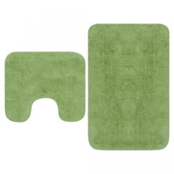 VidaXL Set covorașe baie, 2 buc. , textil, verde (133233) Covor baie