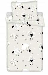 Jerry Fabrics Sheeps 2 ágyhoz való poliészter huzat, bézs 2 db 2 db 70×90+140×200 cm (2320514)