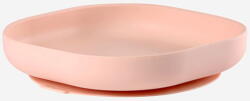 Beaba Farfurie Silicon Cu Ventuza Beaba +4 Luni Pink Set pentru masa bebelusi