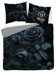 Detexpol 3D mikroszálas ágyneműhuzat rózsákkal és „Our Love is Magic felirattal 220x200 (2370774)