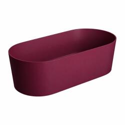 Foglia Cada freestanding compozit, burgundy mat, 180x76 cm, Foglia Terra (640450181103-BUR)